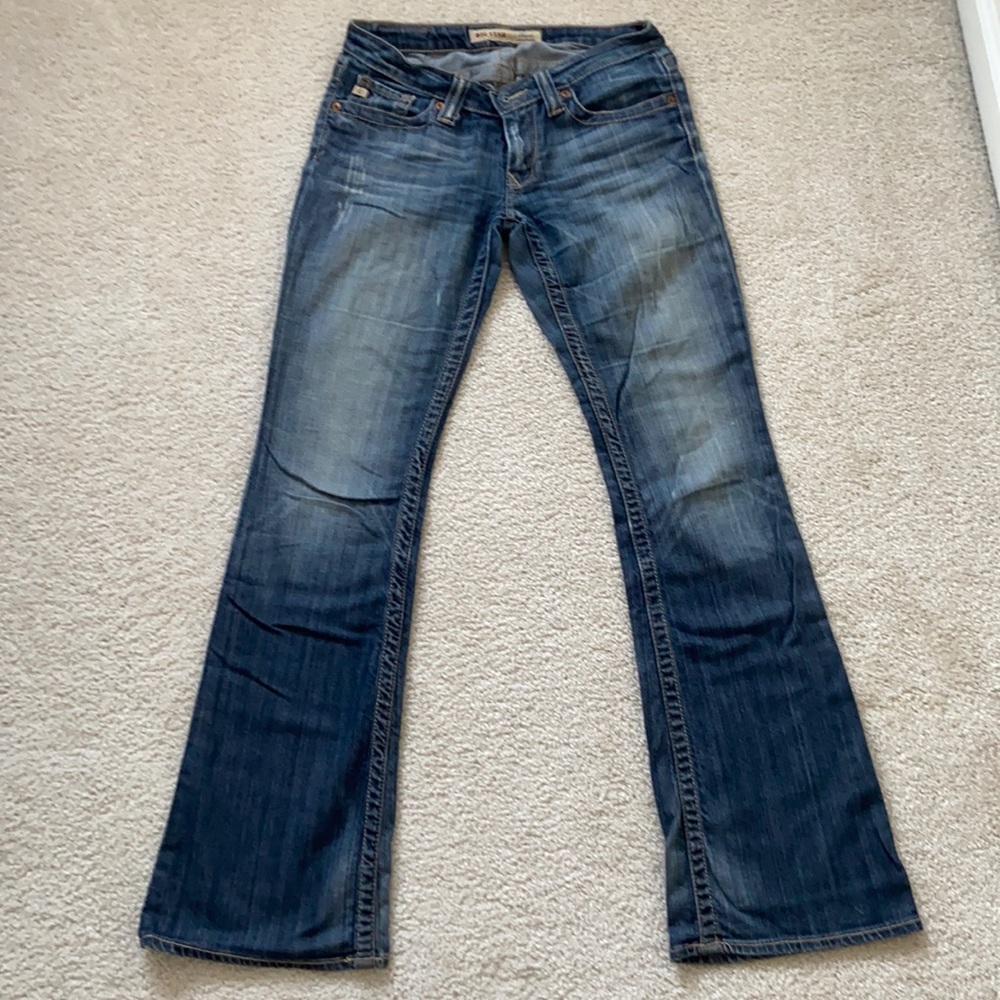 Big Star Women's Boot Cut Jeans in Dark Blue Wash